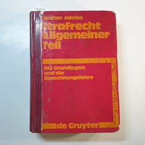 Bild des Verkufers fr Strafrecht, Allgemeiner Teil : die Grundlagen und die Zurechnungslehre ; Lehrbuch zum Verkauf von Gebrauchtbcherlogistik  H.J. Lauterbach