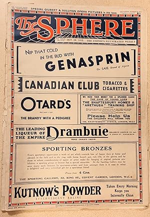 Immagine del venditore per The Sphere The Empire's Illustrated Weekly October 29, 1932 / J Baker-White "The Means Test and What It Means" / Ferdinand Tuohy "The French Secret Service - Is a New Dreyfus Case on the Tapis?" / Charles Graves "Saving The Young Idea A Tour of the Boys' Clubs of London" / In Unknown Jehol: A Storm-Point of the Far East / Philip Page "Plays" (reviews) / Derek Patmore "Women I Admire" / A Percy Bradley "The Petrol World". venduto da Shore Books