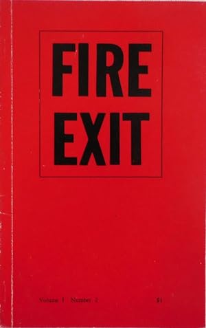 Bild des Verkufers fr Fire Exit Volume 1 Number 2 zum Verkauf von Derringer Books, Member ABAA