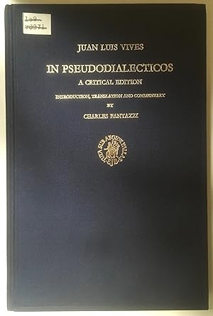 Immagine del venditore per J.L. Vives: In Pseudodialecticos (Studies in Medieval and Reformation Traditions) venduto da Redux Books