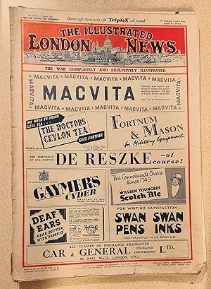 Image du vendeur pour The Illustrated London News April 5, 1941 / "Life In A German Prison Camp, Oflag VII (illustrated with drawings by Lieut J F Watton)" / Cyril Falls "The War With Nazi Germany: The Revolution In Yugoslavia" / Large WW2 photographic section mis en vente par Shore Books