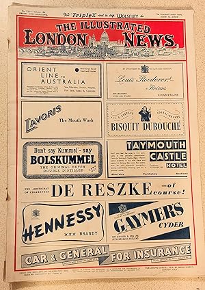 Bild des Verkufers fr The Illustrated London News - 3 June 1939 No 5224 Volume 194 / Superbly illustrated. Control room of submarines in excellent photographs / Dr Karl W Blegen "'Nestor's Palace' At Pylos Yields The First Mycenaean Inscribed Tablets Ever Found On The Greek Mainland" / ir John Squire "The English Child In The Eighteenth Century" / Professor Geoffrey Callender "Queen Henrietta Maria Painted By Vandyck To Assist A Sculptor" / "Barbant" by Van Gogh - centre-spread / Francis Toye "The Charm Of Music" / Ivor Brown "The World Of The Theatre" zum Verkauf von Shore Books