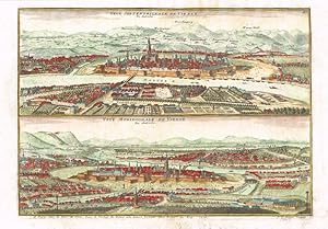 Veuë Septentrionale de Vienne En Autriche. / Veuë Meridionale de Vienne En Autriche.