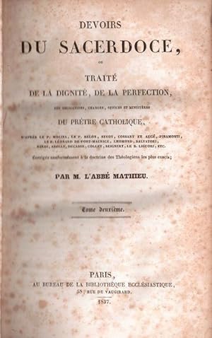 Devoirs du sacerdoce par mathieu vol 2 1837