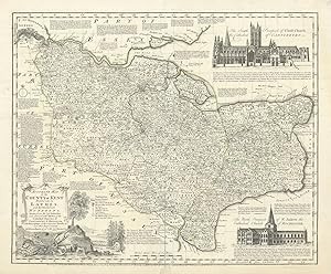 An Accurate Map of the County of Kent Divided into its Lathes and Subdivided into Hundreds, Drawn...