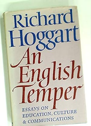 Seller image for An English Temper for sale by WeBuyBooks