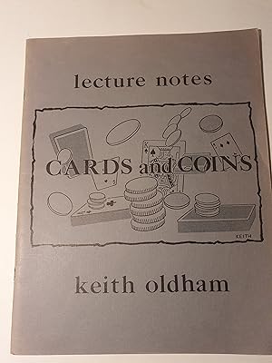 Seller image for Cards and Coins - lecture Notes for sale by Hinch Books