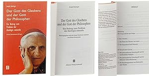 Bild des Verkufers fr Der Gott des Glaubens und der Gott der Philosophen. Ein Beitrag zum Problem der theologia naturalis. Hrsg. und mit einem Nachw. vers. von Heino Sonnemans. zum Verkauf von Antiquariat Lehmann-Dronke