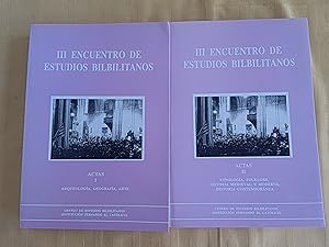 Seller image for III ENCUENTRO DE ESTUDIOS BILBILITANOS - ACTAS I y II for sale by SUEOS DE PAN