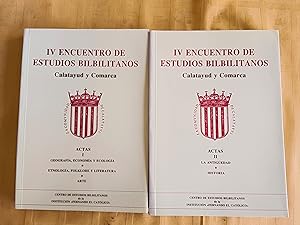IV ENCUENTRO DE ESTUDIOS BILBILITANOS - CALATAYUD Y COMARCA - ACTAS II