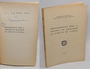 Apontamentos para a Historia da Faculdade de Direito de Lisboa