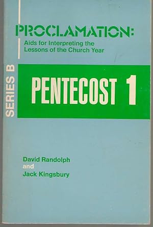 Seller image for Pentecost 1 for sale by Dan Glaeser Books
