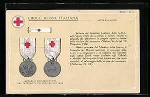 Ansichtskarte Orden des italienischen Roten Kreuzes