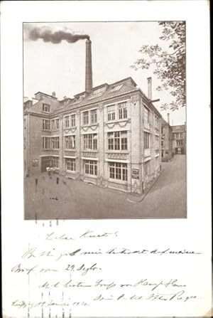 Ansichtskarte / Postkarte Leipzig in Sachsen, Firma Otto Regel, Fabrikgebäude