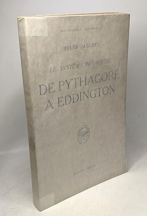 Seller image for Le systme du monde de pythagore  eddington for sale by crealivres