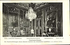 Ansichtskarte / Postkarte Wien 13 Hietzing Österreich, Lustschloss Schönbrunn, Vieuxlaque Zimmer