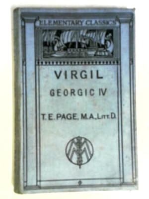 Seller image for P. Vergili Maronis Georgicon Liber IV for sale by World of Rare Books