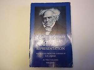 Seller image for The World as Will and Representation. Volume One. for sale by Carmarthenshire Rare Books