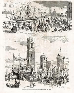 Immagine del venditore per Carnevale di Torino. Carri della fregata e dei capitani Fracassa/ Carri della fortezza, dei forchettieri e dei chinesi venduto da Sergio Trippini