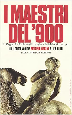 Bild des Verkufers fr I maestri del '900 zum Verkauf von Sergio Trippini