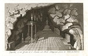 Bild des Verkufers fr Cappella o sia Grotta di S. Rosalia sul Monte Pellegrino presso la Citt di Palermo zum Verkauf von Sergio Trippini