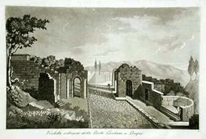 Bild des Verkufers fr Veduta esteriore della Porta Ercolana a Pompei zum Verkauf von Sergio Trippini