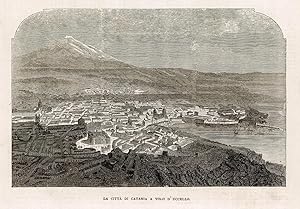 Immagine del venditore per La citt� di Catania a volo d'uccello venduto da Sergio Trippini