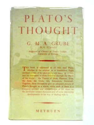 Bild des Verkufers fr Plato's Thought zum Verkauf von World of Rare Books