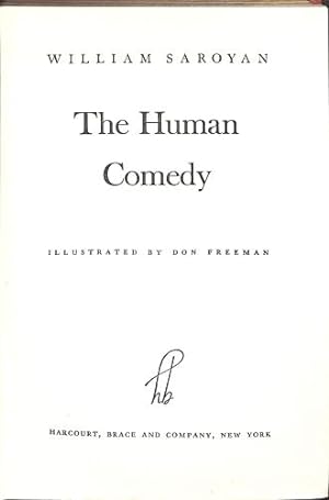 Bild des Verkufers fr The Human Comedy zum Verkauf von WeBuyBooks 2