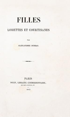 Image du vendeur pour Filles, lorettes et courtisanes. mis en vente par Librairie HATCHUEL