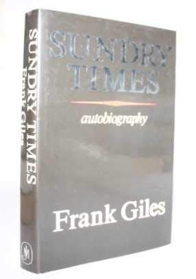 Image du vendeur pour Sundry Times: Autobiography mis en vente par WeBuyBooks