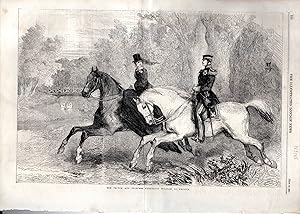 Image du vendeur pour ENGRAVING: "Prince & Princess Frederick William of Prussia ".from The Illustated London News, September 10, 1850 mis en vente par Dorley House Books, Inc.