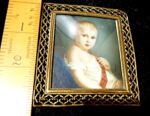 Napoleon II. Francois Charles Joseph Bonaparte, King of Rome. Miniature Oil painting c1830 (or ea...