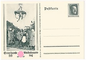 Ganzsache Festpostkarte Postkarte Erntedankfest, Reichsbauerntag, 1937 zu datieren, ungelaufen