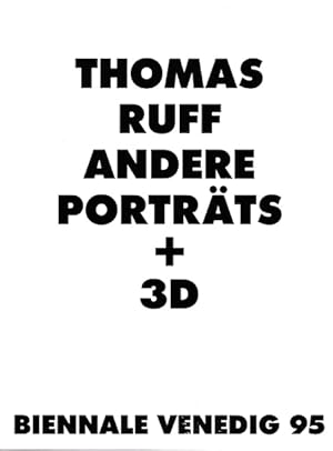 Image du vendeur pour Andere Portrts + 3D. mis en vente par Antiquariat Querido - Frank Hermann