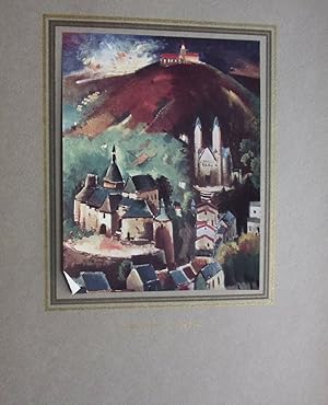 Planche COULEUR 1937 CLERVAUX LUXEMBOURG PAR JOSEPH KUTTER