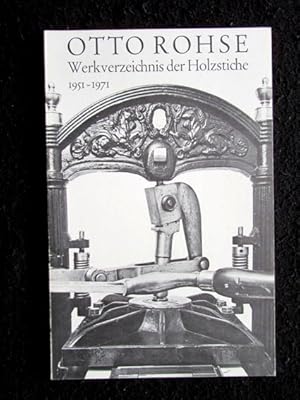 Bild des Verkufers fr Werkverzeichnis der Holzstiche 1951 - 1971. Sigill - Bltter fr Buch und Kunst, Heft 2 Folge 2. zum Verkauf von Verlag + Antiquariat Nikolai Lwenkamp