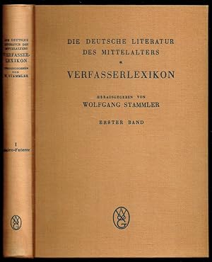 Seller image for Verfasserlexikon. Die deutsche Literatur des Mittelalters. Unter Mitarbeit zahlreicher Fachgenossen. for sale by Antiquariat Dietmar Brezina