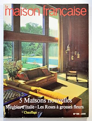 Image du vendeur pour LA MAISON FRANAISE n 188 juin 1965. 5 maisons nouvelles - Meubles d'Italie. mis en vente par Librairie l'Art et l'Affiche