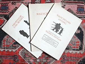 Seller image for Malschlers Anfang - Malschule - Professor und Modell. Eine Schattenrissfolge. Mit Versen von F(erdinand) A(venarius). 3 Hefte. for sale by Antiquariat Thomas Rezek