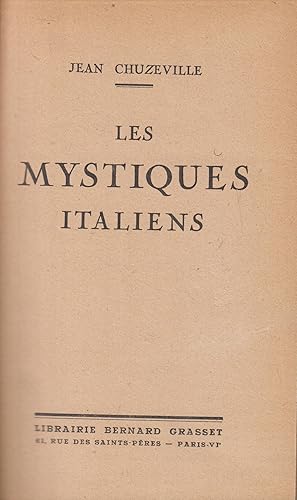 Seller image for Les mystiques italiens for sale by PRISCA