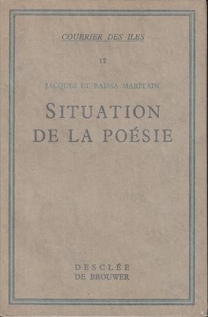 Imagen del vendedor de SITUATION DE LA POESIE a la venta por PRISCA