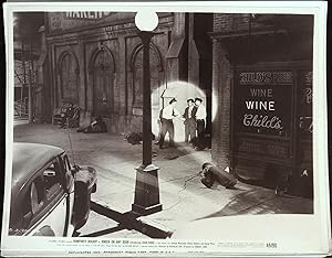 Knock on Any Door 8 x 10 Still 1949 John Derek with cops in spotlight!