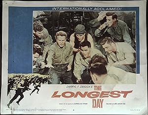 Seller image for The Longest Day Lobby Card #8 1962 Red Buttons and Jeffrey Hunter! for sale by AcornBooksNH