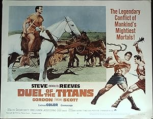 Immagine del venditore per Duel of the Titans Lobby Card #4 1963 Steve Reeves, Gordon Scott venduto da AcornBooksNH