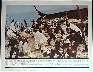 Image du vendeur pour The Long Ships Lobby Card #7 1964 Richard Widmark and Crew! mis en vente par AcornBooksNH