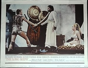 Imagen del vendedor de The Long Ships Lobby Card #5 1964 Russ Tamblyn, Sidney Poitier! a la venta por AcornBooksNH