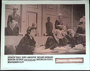 Judgment at Nuremberg Lobby Card #5 Burt Lancaster, Maximilian Schell!