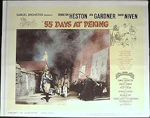 Bild des Verkufers fr 55 Days at Peking Lobby Card #4 1963 Charlton Heston, China Revolution! zum Verkauf von AcornBooksNH