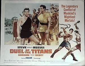 Image du vendeur pour Duel of the Titans Lobby Card #7 1963 Steve Reeves, Gordon Scott mis en vente par AcornBooksNH